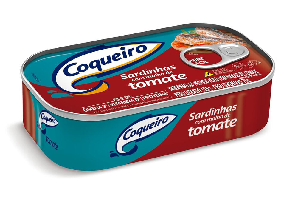 SARDINHA COQUEIRO TOMATE 125g