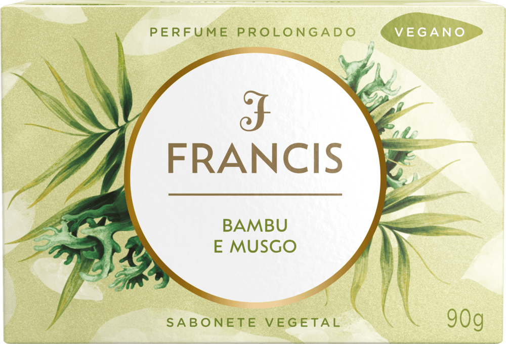 Sabonete em Barra Vegetal Bambu e Musgo Francis Caixa 90g