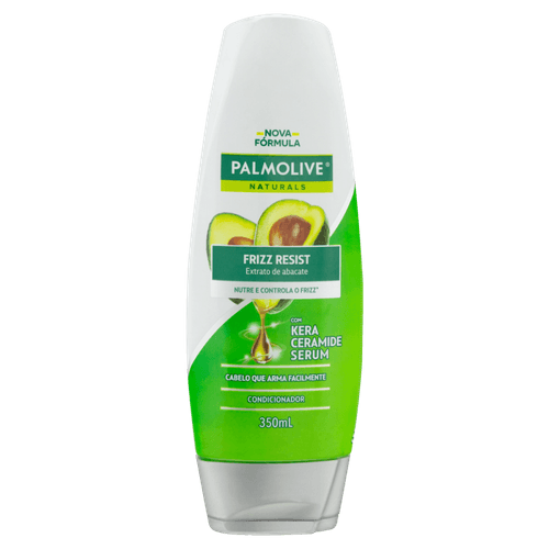 Condicionador Extrato de Abacate com Kera Ceramide Serum Palmolive Naturals Frizz Resist Frasco 350ml