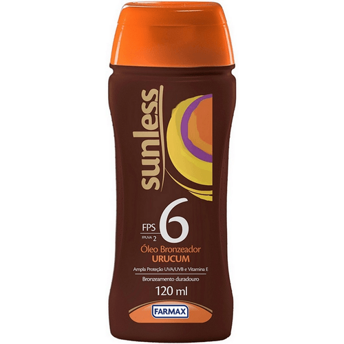 Bronzeador Óleo de Urucum com Vitamina E Sunless Frasco 120ml Spray