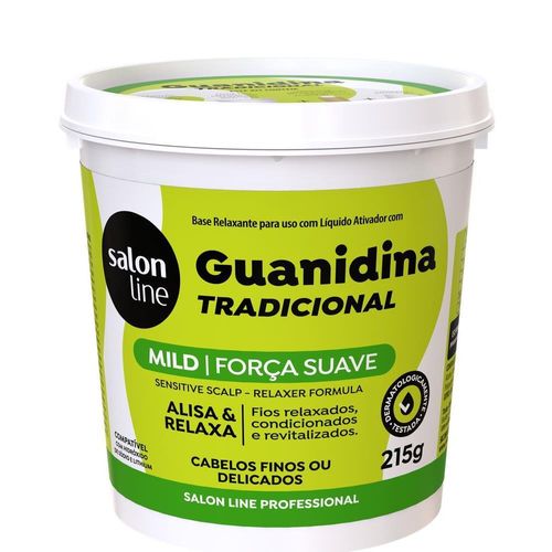Guanidina Tradicional Mild Alisa e Relaxa Salon Line 215gr