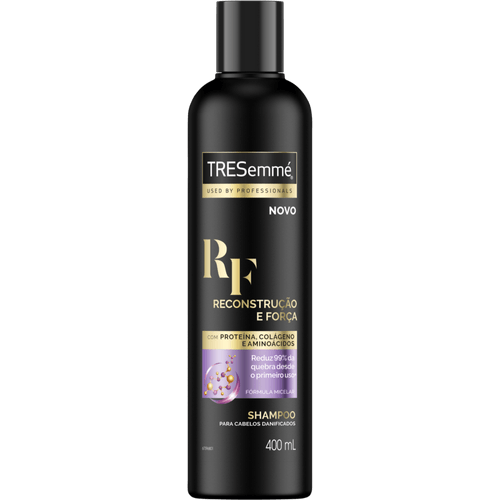 Shampoo Colágeno e Arginina Tresemmé Reconstrução e Força Frasco 400ml