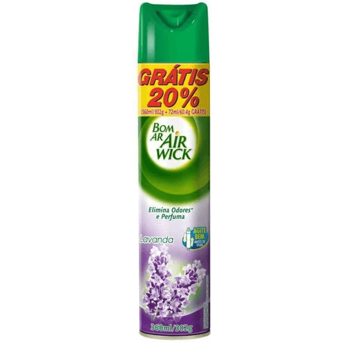 Aromatizador Bom Ar Aerossol Lavanda 432ml Oferta