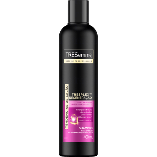Shampoo Queratina Líquida e Gluconolactona Tresemmé Regeneração Tresplex Frasco 400ml