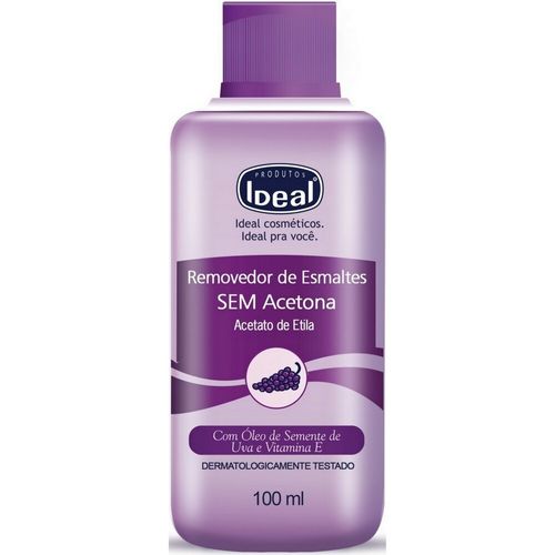 Removedor de Esmalte Ideal Sem Acetona 100ml