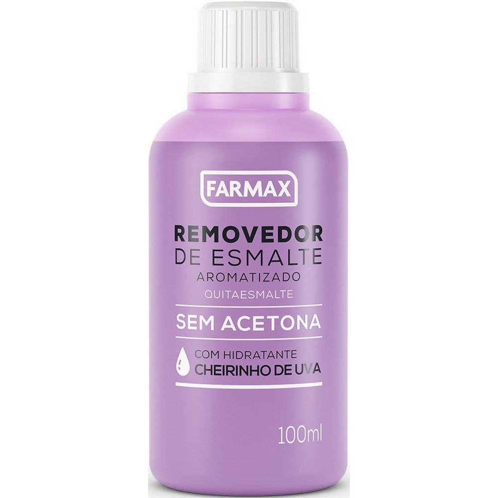 Removedor de Esmalte Farmax Sem Acetona 100ml