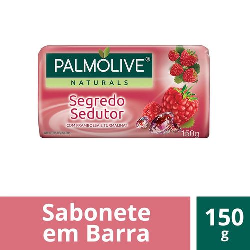 Sabonete em Barra Segredo Sedutor com Framboesa e Turmalina Palmolive Naturals Envoltório 150g