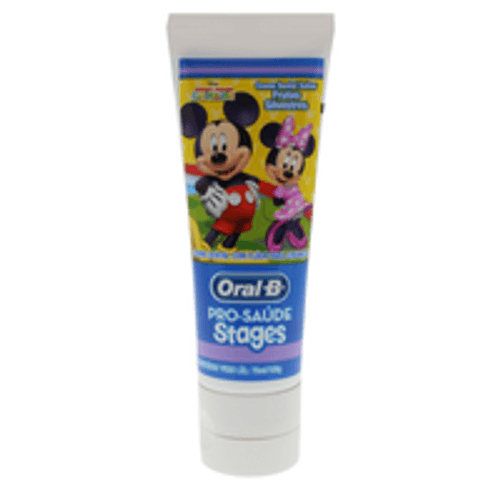 Creme Dental Infantil com Flúor Frutas Silvestres Mickey Mouse Clubhouse Oral-B Pro-Saúde Stages Bisnaga 100g
