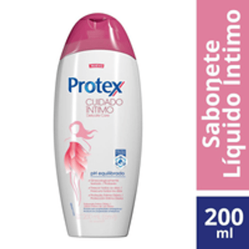 Sabonete Líquido Íntimo Delicate Care Protex Cuidado Íntimo Frasco 200ml