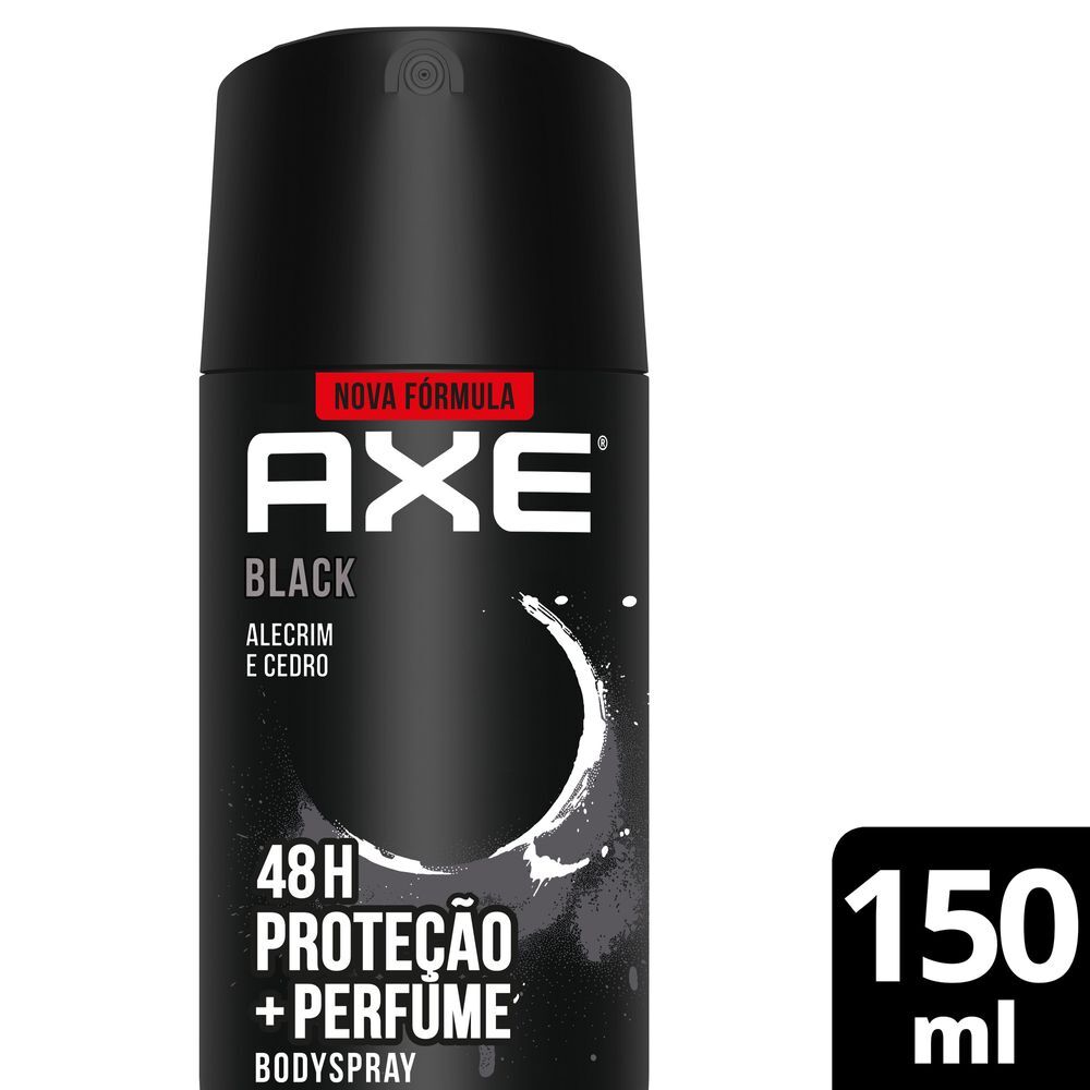 Antitranspirante Aerossol Black Alecrim e Cedro 48h Axe 150ml Spray
