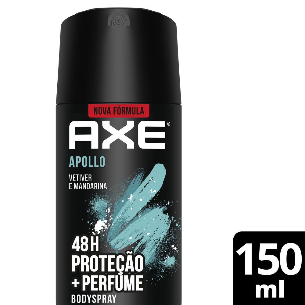 Antitranspirante Aerossol Apollo Vetiver e Mandarina 48h Axe 150ml Spray