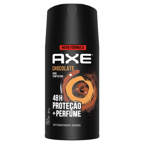 Antitranspirante Aerossol Chocolate Dark Temptation 48h Axe 150ml Spray
