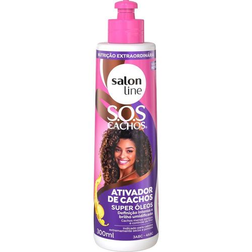 Ativador de Cachos Salon Line S.O.S Cachos Super Óleos Frasco 300ml
