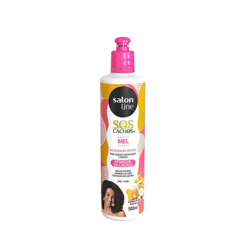 Ativador De Cachos Mel Cachos Intensos Salon Line S.o.s Cachos Frasco 300ml