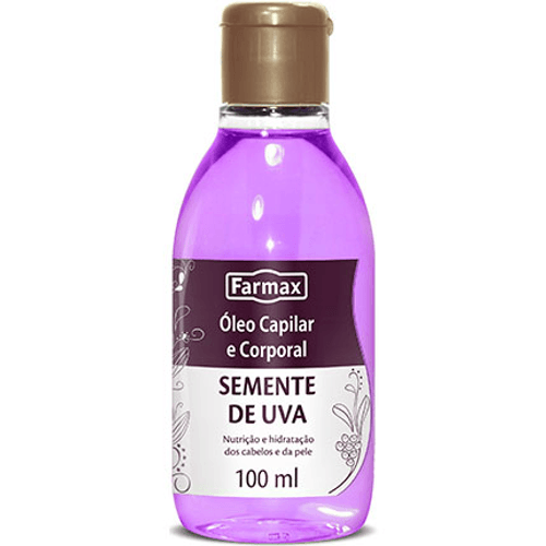 Óleo corporal uva Farmax 100ml