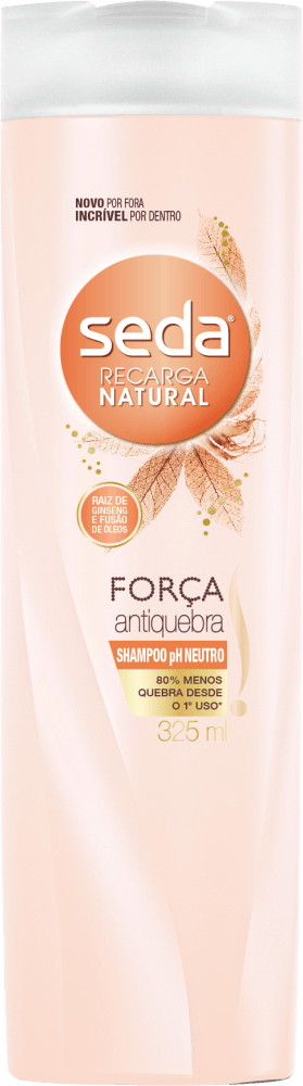 Shampoo Mel e Aveia Força Antiquebra Seda Joias da Natureza Frasco 325ml
