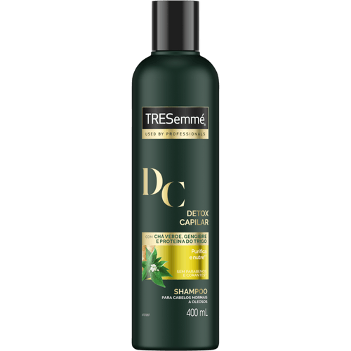 Shampoo Matcha e Extrato de Gengibre Tresemmé Detox Capilar Frasco 400ml