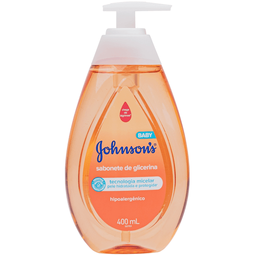 Sabonete Bebê Líquido de Glicerina da Cabeça aos Pés Johnson's Baby Frasco 400ml