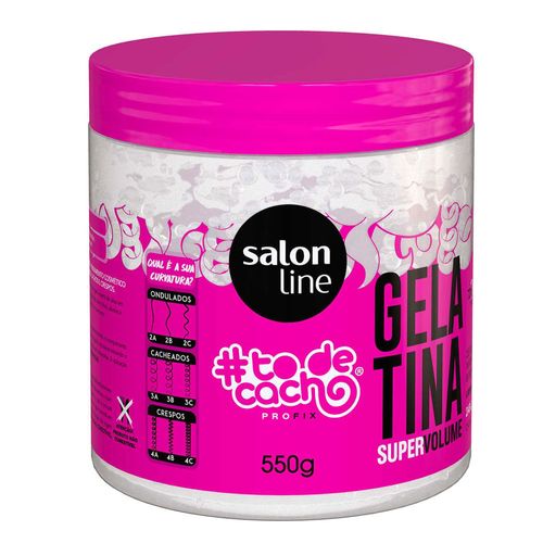 Gelatina Salon Line #to De Cacho Vai Ter Volume Sim Pote 550g