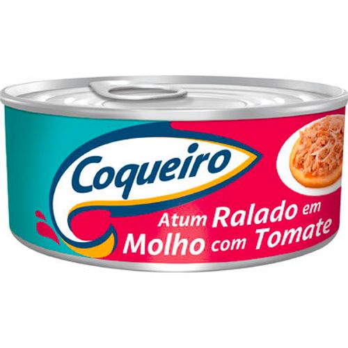 Atum Ralado ao Molho de Tomate Coqueiro Lata 120g