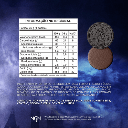 Biscoito recheado Oreo Chocolate 36g