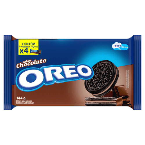 Biscoito Recheado Oreo Chocolate Multipack 144g