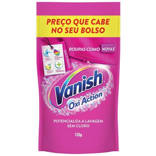 Tira Manchas Vanish em Pó Oxi Action para roupas coloridas 120g