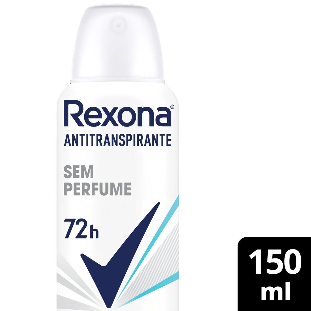 Antitranspirante Rexona Feminino Sem Perfume 150 ml