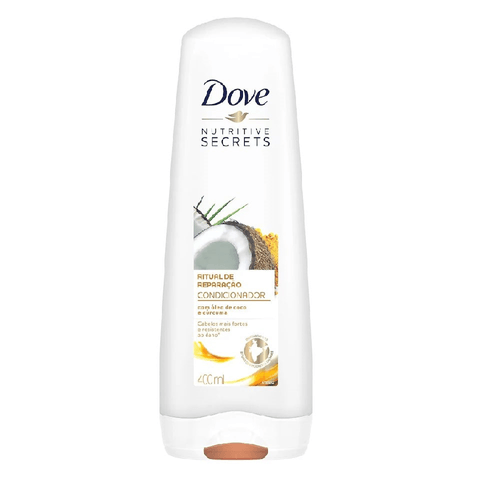 Condicionador com Óleo de Coco e Cúrcuma Dove Nutritive Secrets Ritual de Reparação Frasco 200ml