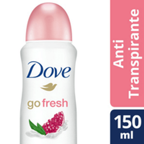 Desodorante Antitranspirante Aerosol Dove Go Fresh Romã e Verbena 150ml