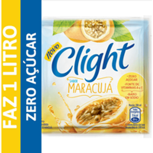 Refresco Em Pó Clight Sem Açúcar Maracuja
