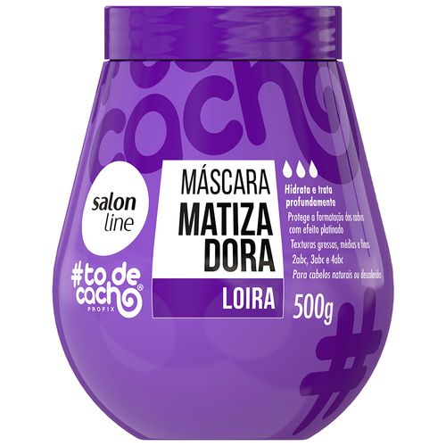Máscara de Hidratação Matizadora #todecacho Loiros Liberado Salon Line 500g