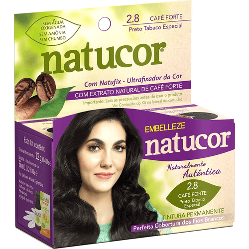 TINT PERM NATUCOR EM PO CX 2.8 CAFE FORTE