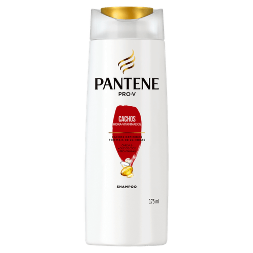 Shampoo Ômega 9, Óleo de Coco e Pro-Vitaminas Pantene Pro-V Cachos Hidra-Vitaminados Frasco 175ml