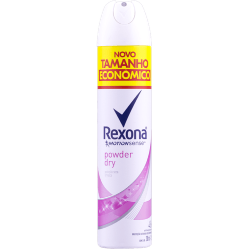 Antitranspirante Aerossol Powder Dry 72h Rexona 200ml Spray Tamanho Econômico