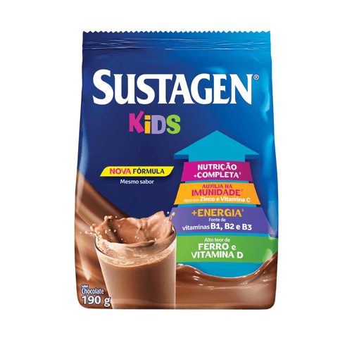Complemento Alimentar Sustagen Kids Sabor Chocolate - Sachê 190g