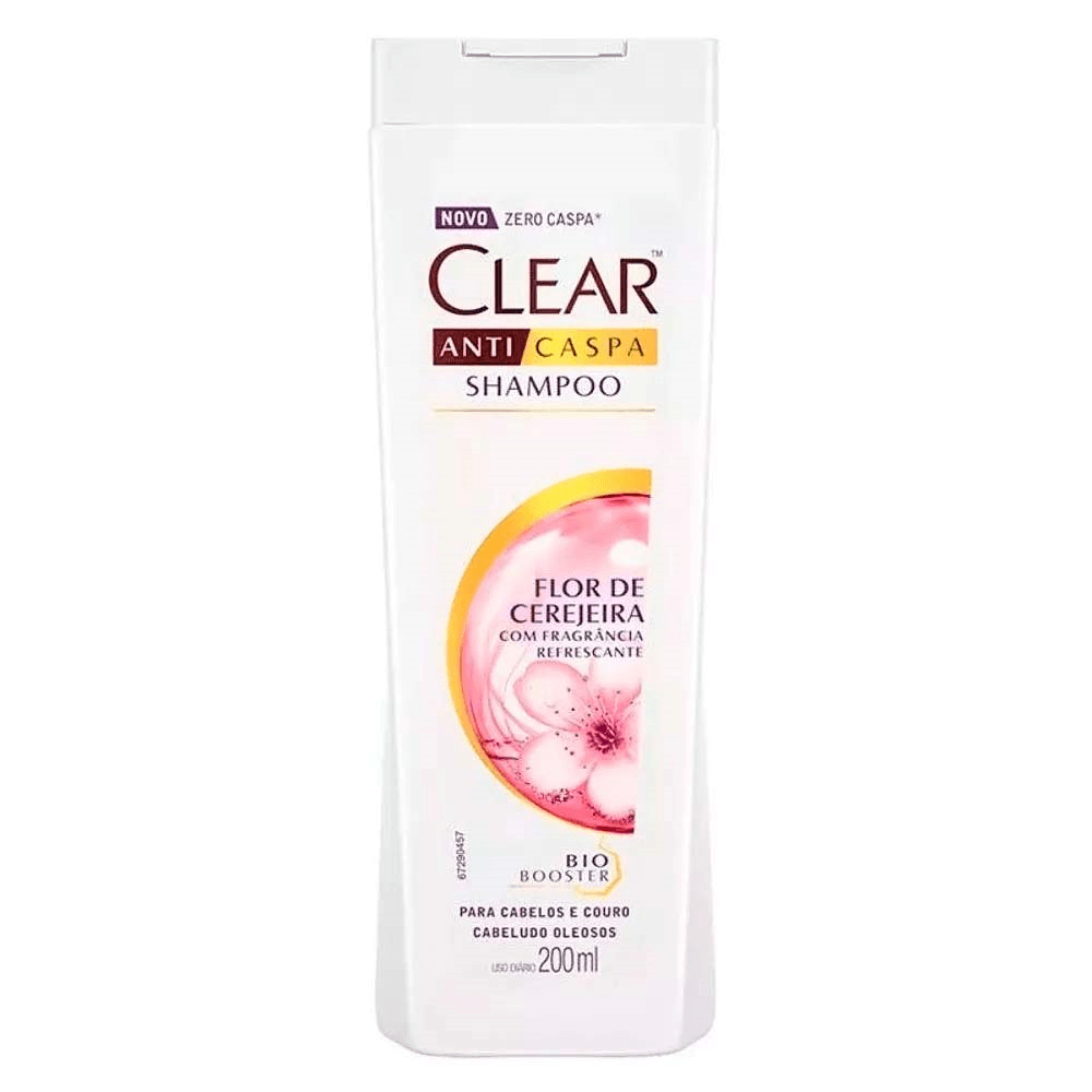 Shampoo Anticaspa Flor de Cerejeira Clear Frasco 200ml