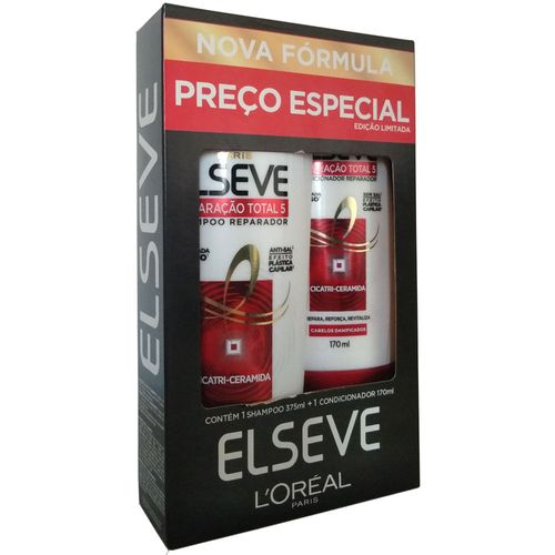 Kit Elseve Shampoo 375 ml + Condicionador 170 ml