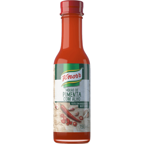 Molho de Pimenta com Alho Knorr Vidro 150ml