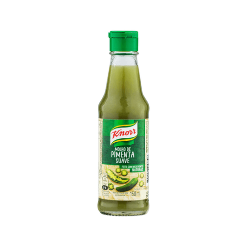 Molho de Pimenta-Verde Suave Knorr Vidro 150ml