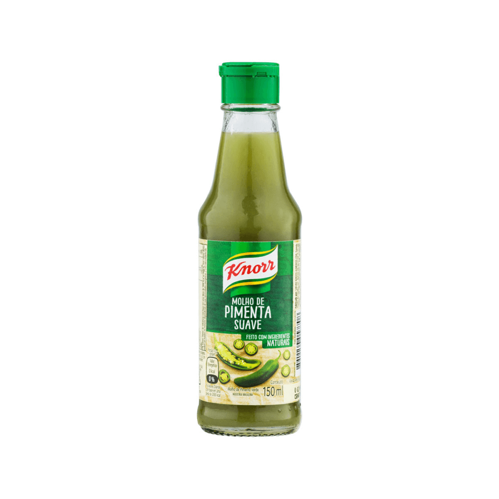 Molho de Pimenta-Verde Suave Knorr Vidro 150ml