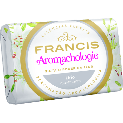 Sabonete em Barra com Essências Florais Lírio Francis Sedução Envoltório 85g