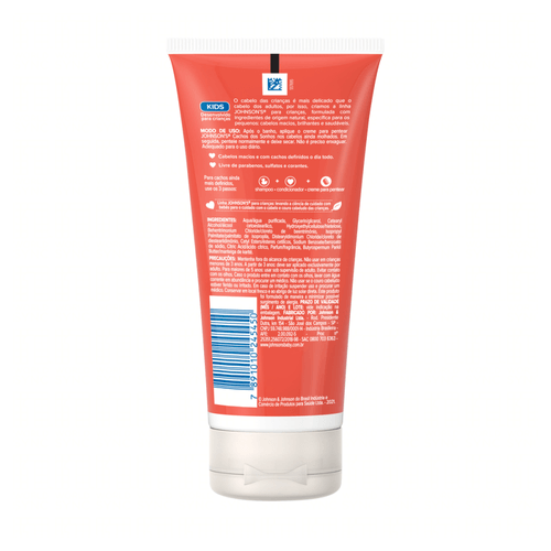 Creme para Pentear com Manteiga de Karité Johnson's Kids Cachos dos Sonhos Bisnaga 200ml