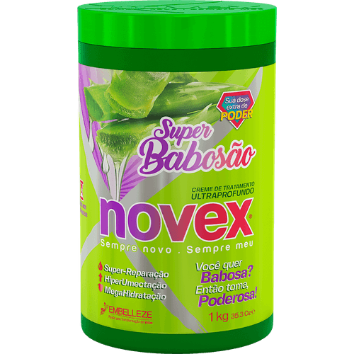 Creme de Tratamento Ultraprofundo Novex Super Babosão Pote 1kg