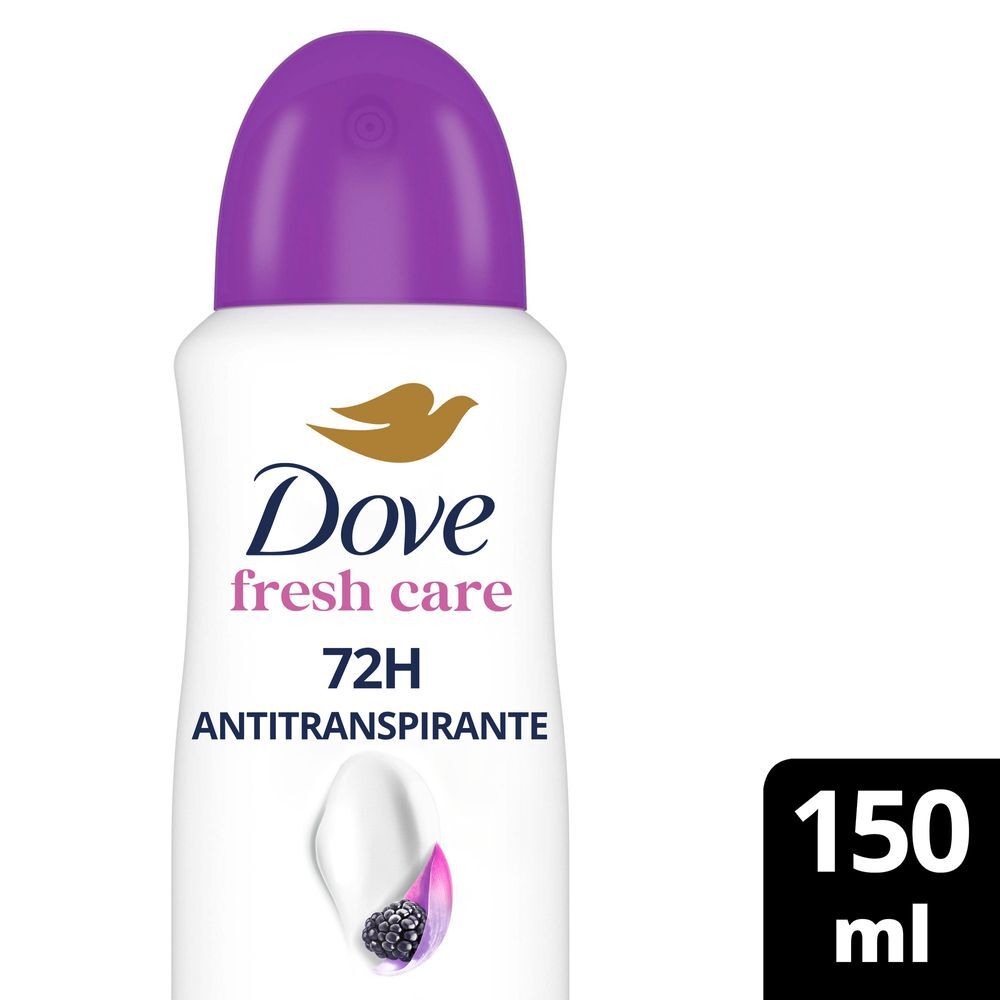 Antitranspirante Aerossol Amora e Flor de Lótus 72h Dove Go Fresh 150ml Spray
