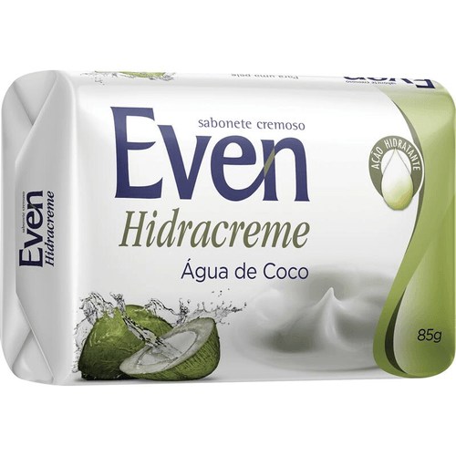 Sabonete em Barra Cremoso Água de Coco Even Hidracreme Envoltório 85g