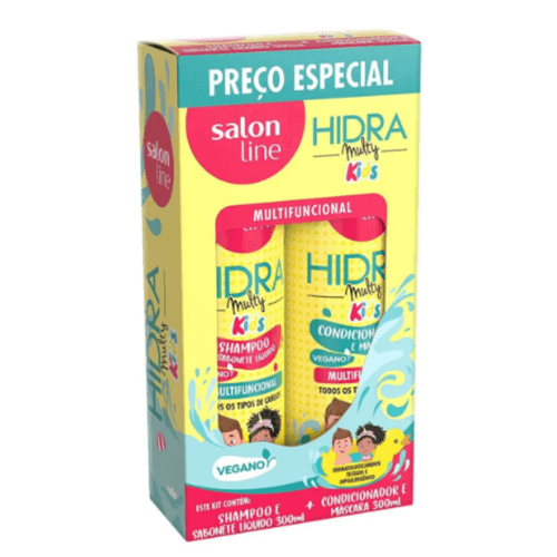 Kit Shampoo + Condicionador Salon Line Hidra Multy Kids 300ml