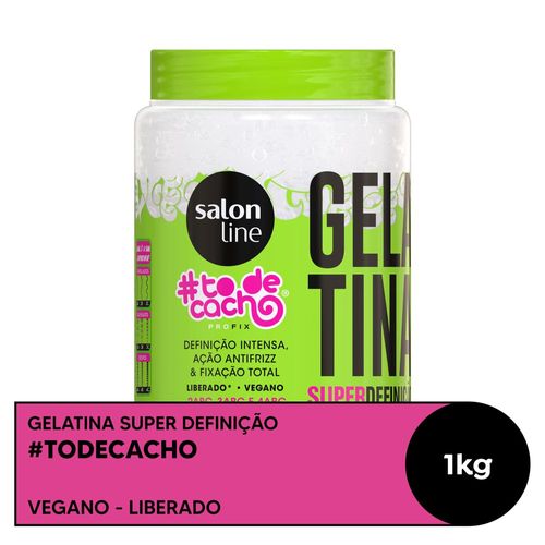 Gelatina Salon Line #To de Cacho Super Definição Pote 1kg