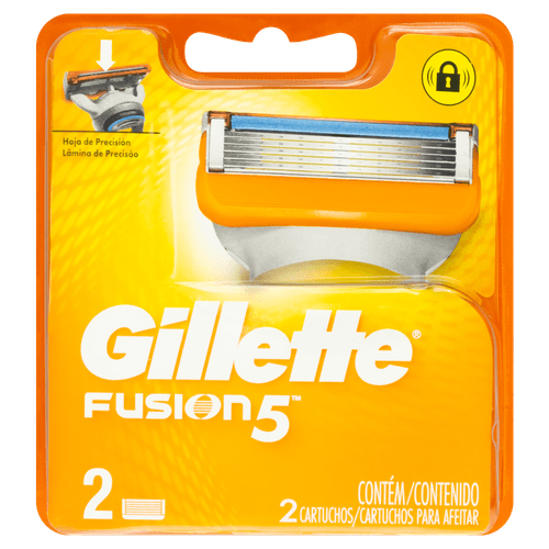Carga de Aparelho para Barbear Gillette Fusion5 2 Unidades
