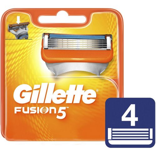 Carga de Aparelho para Barbear Gillette Fusion5 4 Unidades